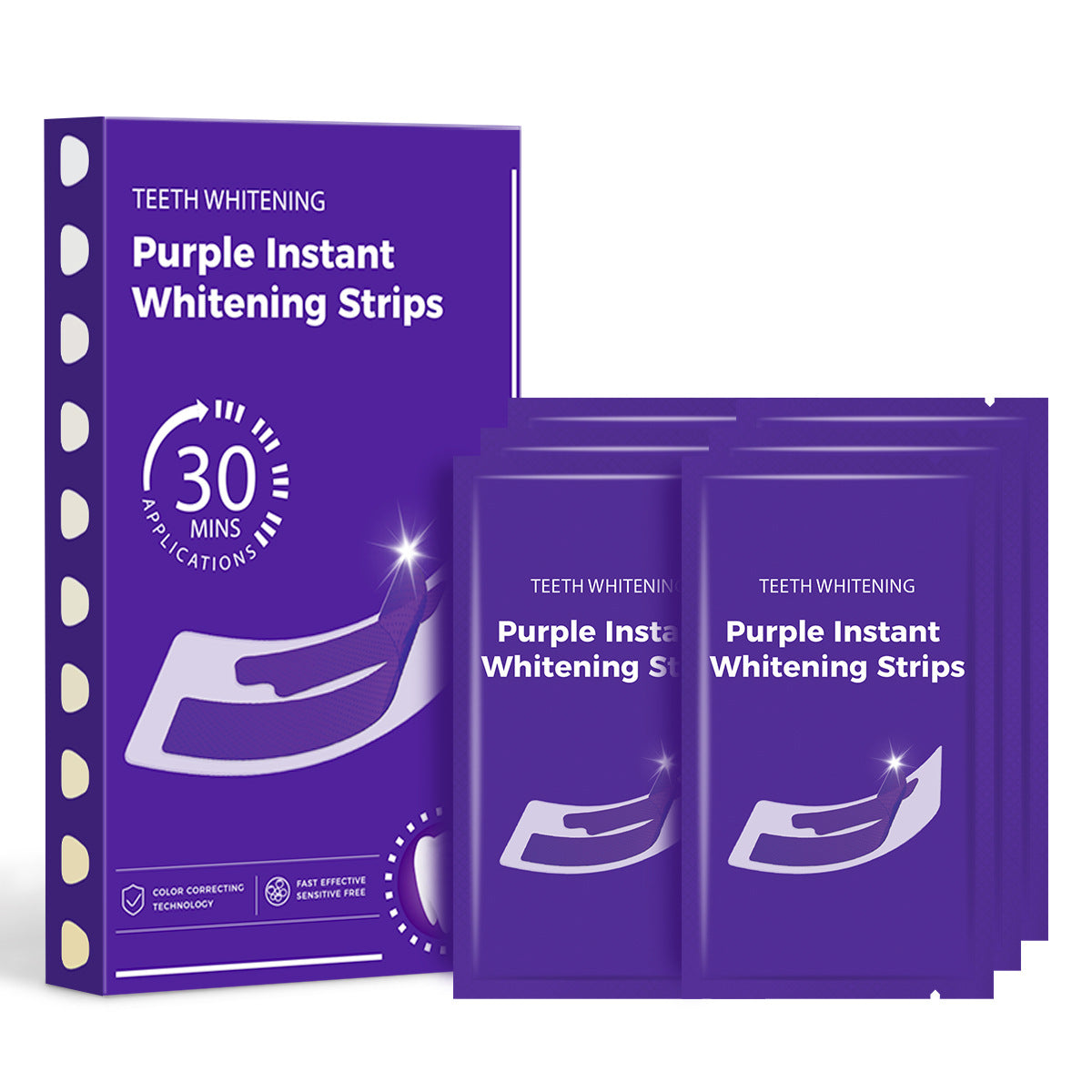 V34 Purple Teeth Whitening Strips