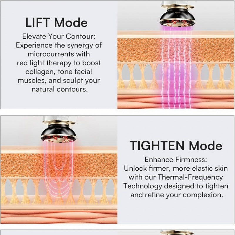 Microcurrent Facial Lifting & Warming Massage Device